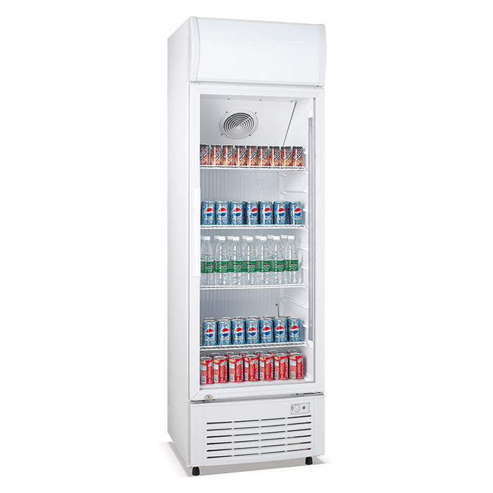  small drink fridge and drink fridge